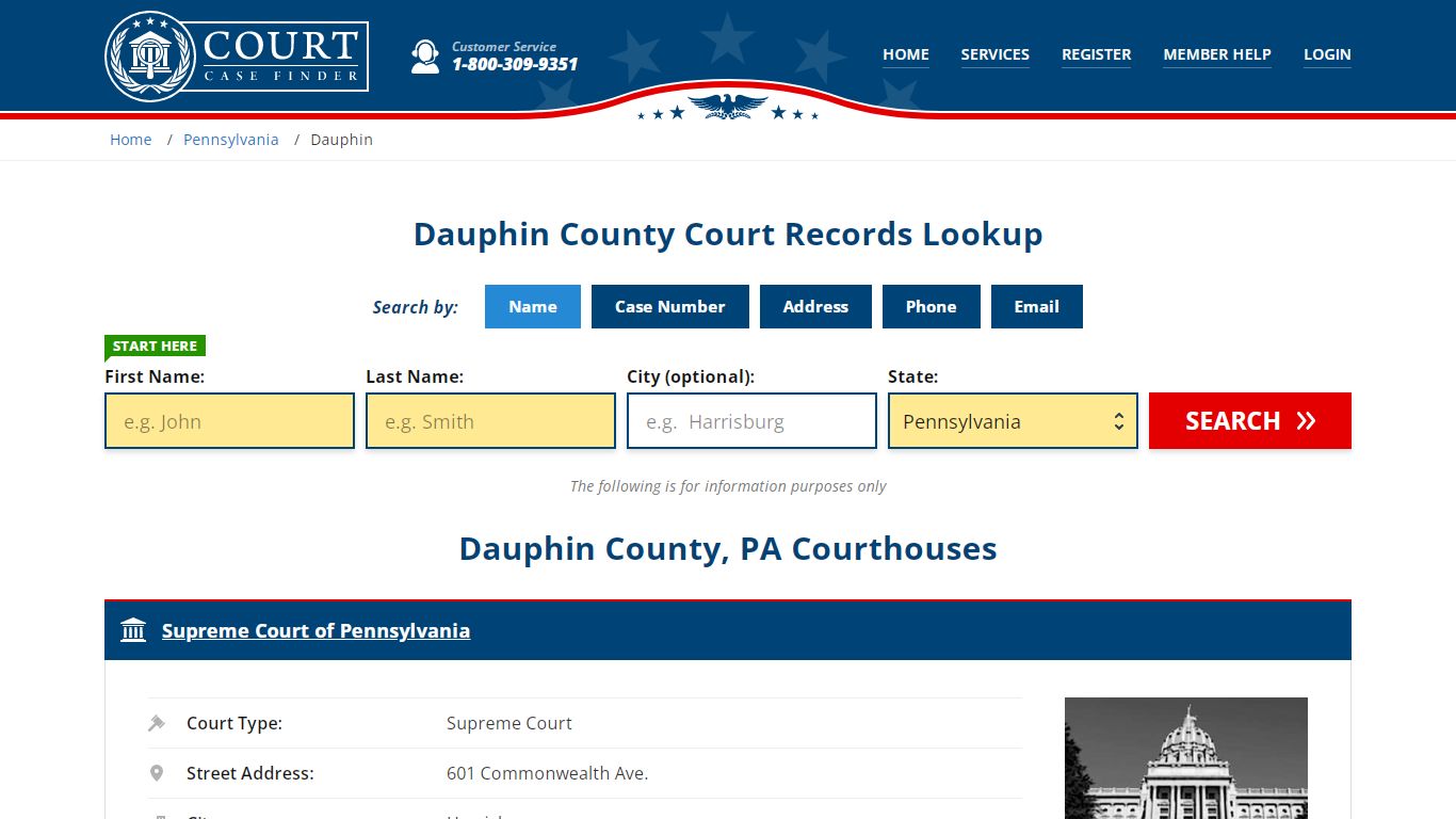 Dauphin County Court Records | PA Case Lookup